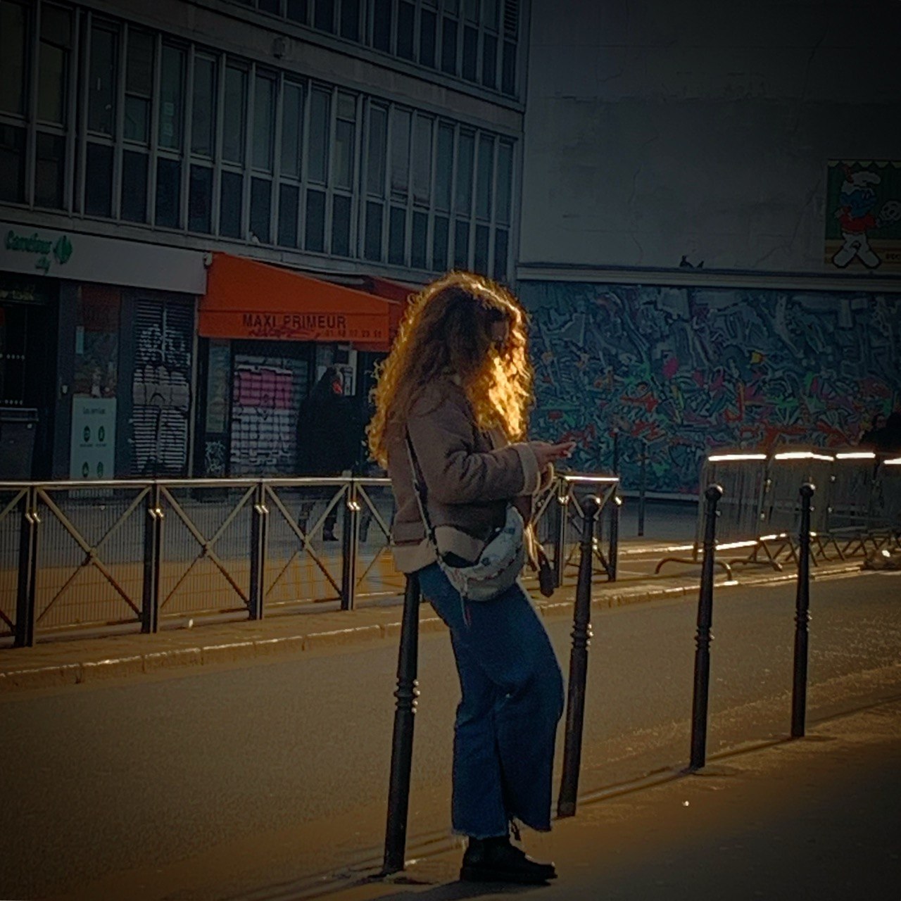 Contre-jour dans la rue